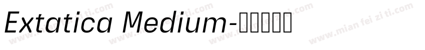 Extatica Medium字体转换
